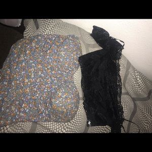 Set Crop top forever 21 and arcoíris